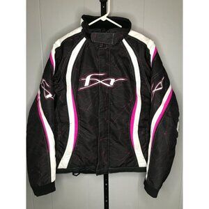Womens FXR racing Snowmobile Tempt Winter Black Pink Jacket sz 6